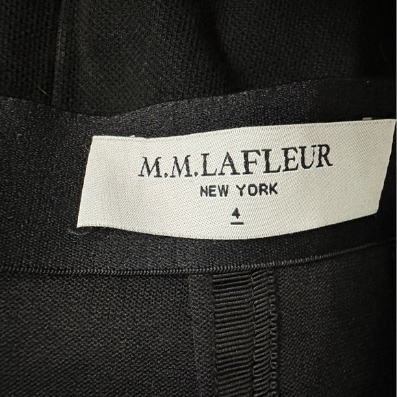 MM Lafleur Skirt Mini Black Knit Work Academia Minimalist Preppy Size 4 Small - Picture 5 of 6